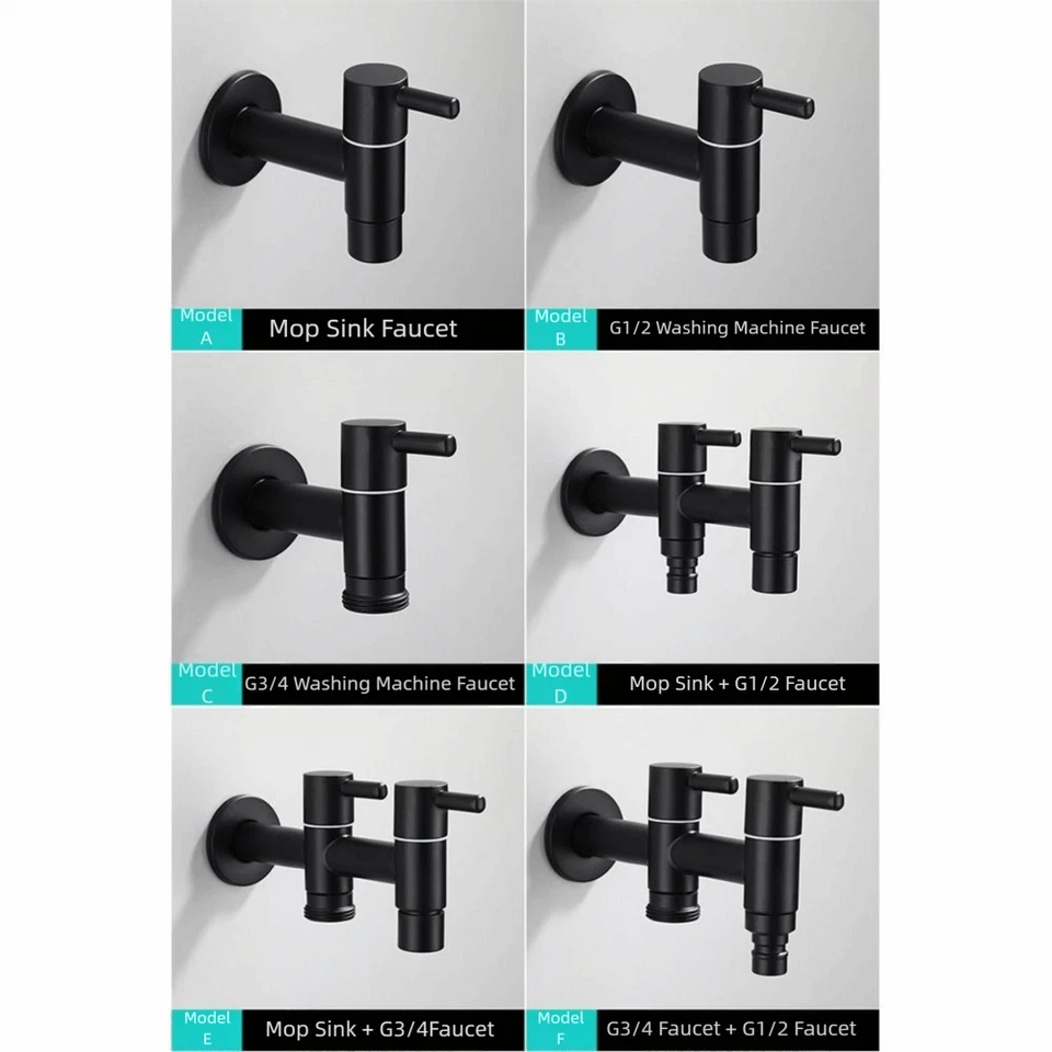 Anti Splash Mop Washing Tap Bathroom Sink Bibcock Washing Machine - image 3 of 4