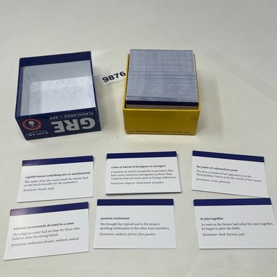 Kaplan GRE Flashcards & APP Fourth Edition 500 Vocabulary Words - exam prep