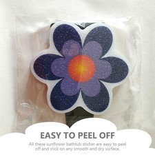  1 Set of Sunflower Shape Bathtub Stickers Anti-slip Bathroom Stickers Cartoon