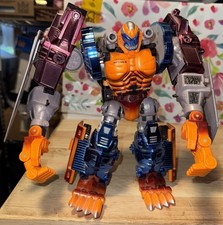 Hasbro Transformers Optimal Optimus Beast Wars Action Figure Not Complete C Pics