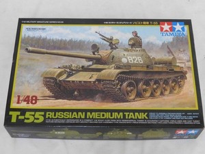1/48 Tamiya T-55 Russian Medium Battle Tank Plastic Model Kit Complete MM98