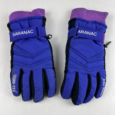 Saranac Gore-Tex Waterproof Insulated Snow Gloves Purple Cold Weather Size Small