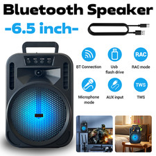 4000W Portable Bluetooth Party Speaker Subwoofer Deep Bass Stereo Sound System