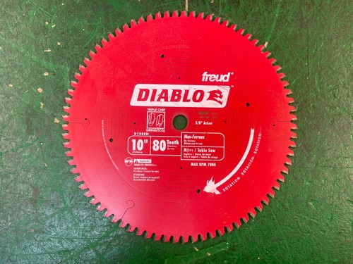 Diablo Freud Italy 10" - 80 tooth - Table Saw Blade A7274 TCG
