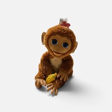 2012 Hasbro FurReal Friends Large Cuddles My Giggly Monkey Interactive Pet Works