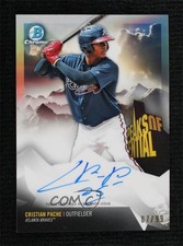 2018 Bowman Chrome Peaks of Potential 7/99 Cristian Pache #PPA-CP Auto 0o3x