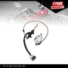 For Go Kart Golf Cart ATV Rear Hydraulic Brake Assembly Caliper Master Cylinder