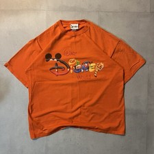 Walt Disney World T-shirt Men's Large Short Sleeve Pink Mickey Vintage USA Made