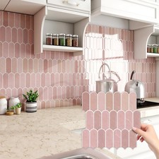 Art3dwallpanels Peel and Stick Backsplash Tile, 10 Sheets 12 x 12 Inch Stick on