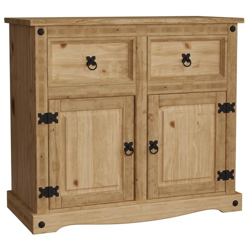 Corona Sideboard 2 Door 2 Drawer Mexican Solid Waxed Pine Cabient Furniture - Picture 7 of 7