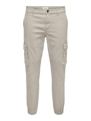 ONLY and SONS ONSCARTER LIFE CARGO CUFF 0013 PANT NOOS Cargohose beige W 32/L 34