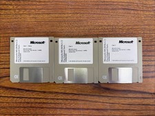 Microsoft MS-DOS 6.22 Plus Enhanced Tools Complete 3 Floppy Discs 
