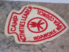 Roanoke Virginia vintage felt boy scout patch estate find