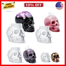 3D Skull Resin Molds, 4 Sizes Set of Skull Silicone Molds for Epoxy Resin, Ca...