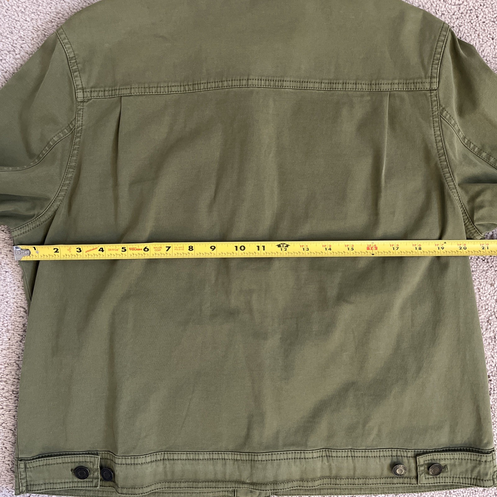 Pendleton Olive Green Cotton Chore Jacket Utility… - image 7