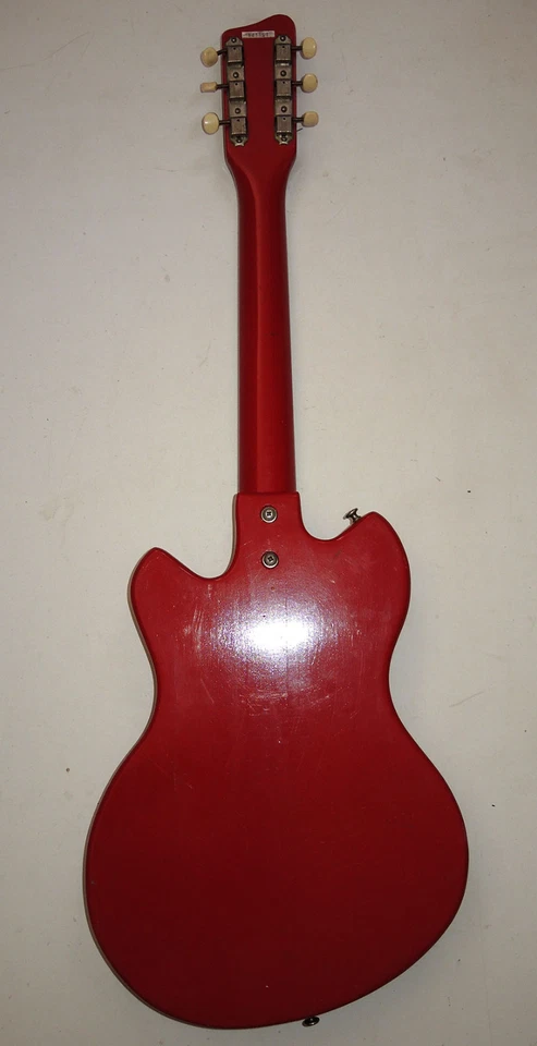 Guitarra Eléctrica Vintage Años 60 Supro Super Seven Escala Corta con Estuche Foto 2 de 4