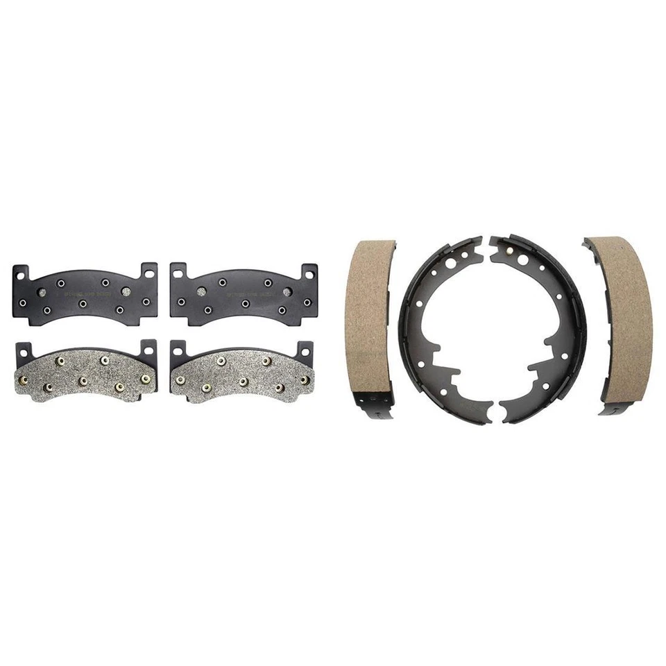 Pastillas de freno delanteras metálicas y zapatas traseras Element3 para Plymouth Belvedere 1969 Foto 4 de 4