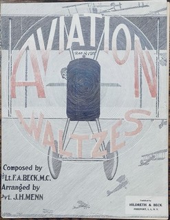 early WORLD WAR I AIR SERVICE sheet music AVIATION WALTZES Freeport NY 1918