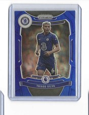 2021-22 Panini Prizm Premier League Thiago Silva #244 Chelsea Blue Prizm /340