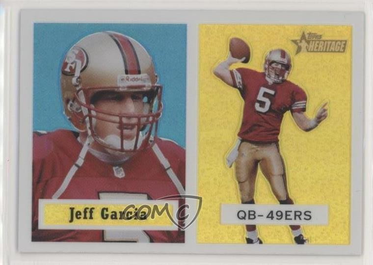 2002 Topps Heritage Retrofractor 94/557 Jeff Garcia #62 0e3