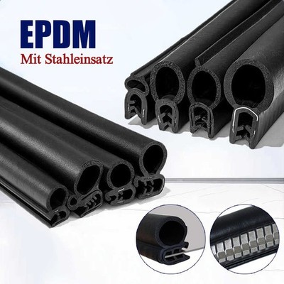 U-Förmige Dichtung mit Stahleinlage EPDM Gummi Dichtungsstreifen-Kantenschutz