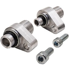 A/C AC Compressor Adapter Fittings Kit for 10S17F & 10S20F for LS Engine Swap LQ