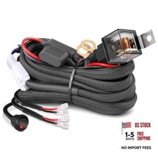 Wiring Harness Kit 10AWG NIRIDER 12V Heavy Duty Rocker Switch Relay Fuse 2 Lead