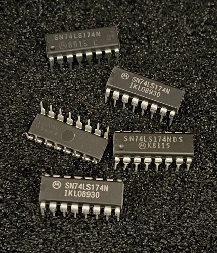 10pc Motorola SN74LS174N 74LS174 DIP-16 **NOS