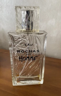 EAU DE ROCHAS HOMME     100 ML Vide /empty    Vintage - Photo 1/2