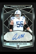 2018 Panini Obsidian - Rookie Autographs Quenton Nelson #RKA-QN /100 (AU, RC)