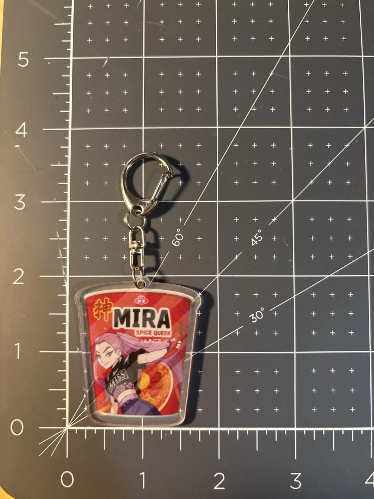 KPop Demon Hunter HUNTR/X Mira Ramen Acrylic Keychain Anime