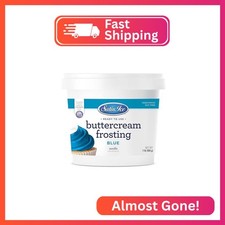 Satin Ice Blue Buttercream Frosting - 1lb - Pail