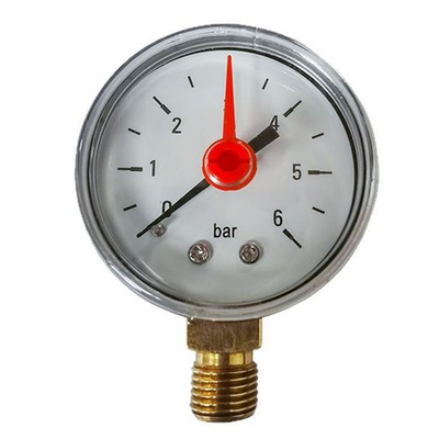 #ad #ad Measuring Pressure Gauge 0 to 6 Bar G1 4 Radial Port for HVAC and Plumbing $12.12
