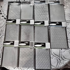 Darice embossing folders, assorted BACKGROUNDS waves, bricks, dots, stripe, NEW