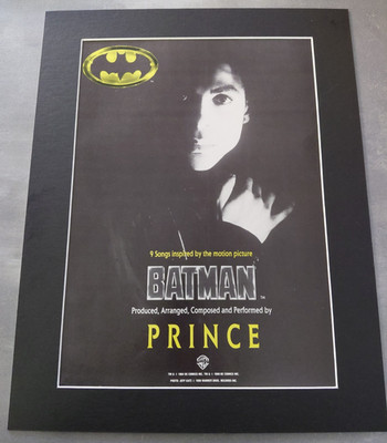 Prince Batman Promo Original Album Advert Mounted 14x11''