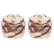 70 Yards Fur Yarn, 2 Skeins 100 Grams Faux Fur Eyelash Yarn, Chocolate Color