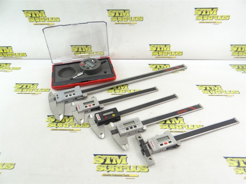 4 ASSORTED STARRETT USA DIGITAL CALIPERS INDICATOR & DEPTH GAGE **PARTS/REPAIR**