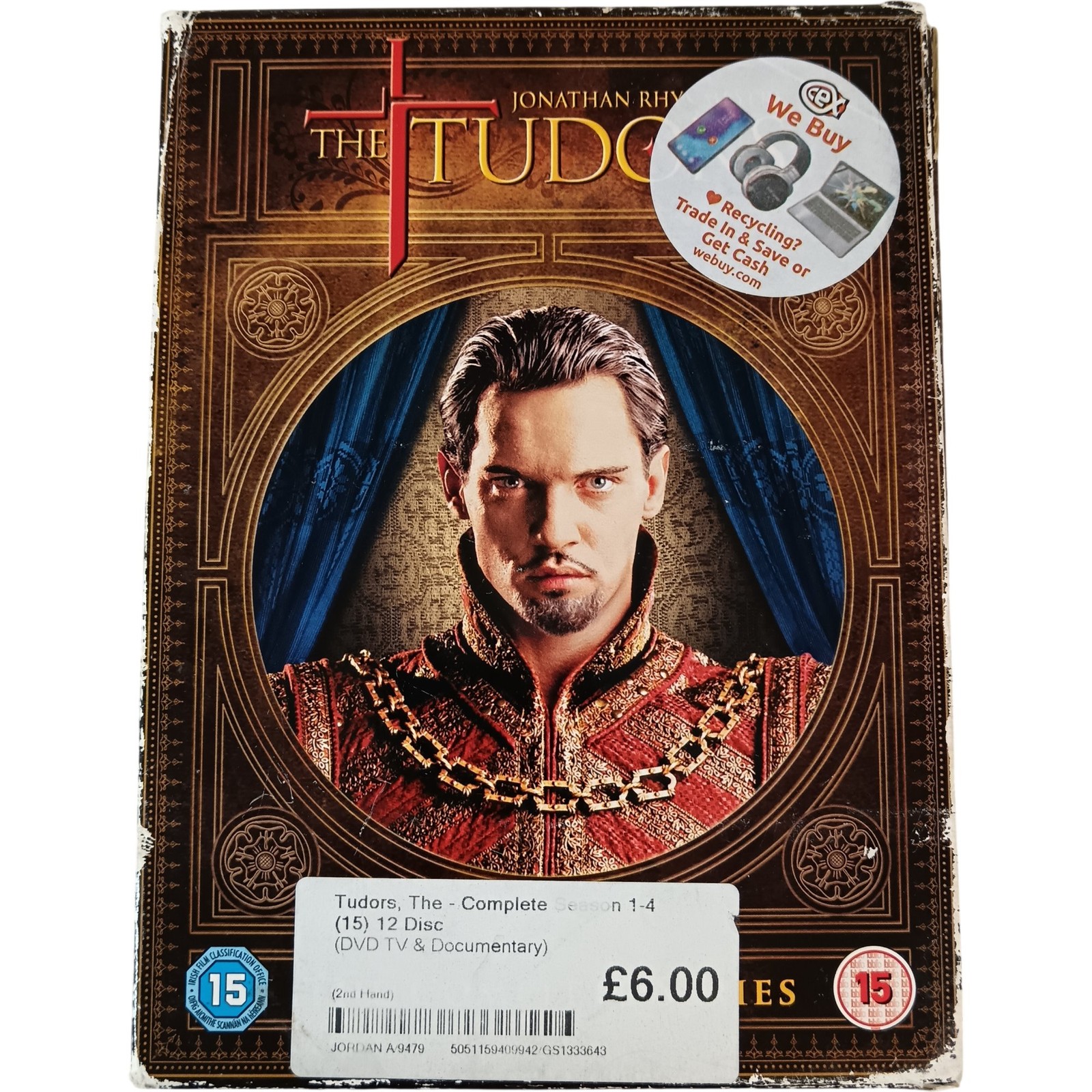 Sony Pictures The Tudors Seasons 1-4 Complete Collection DVD Set 13 Discs Drama