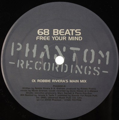 68 Beats - Free Your Mind - German 12'' Vinyl - 2002 - Phantom Recordings