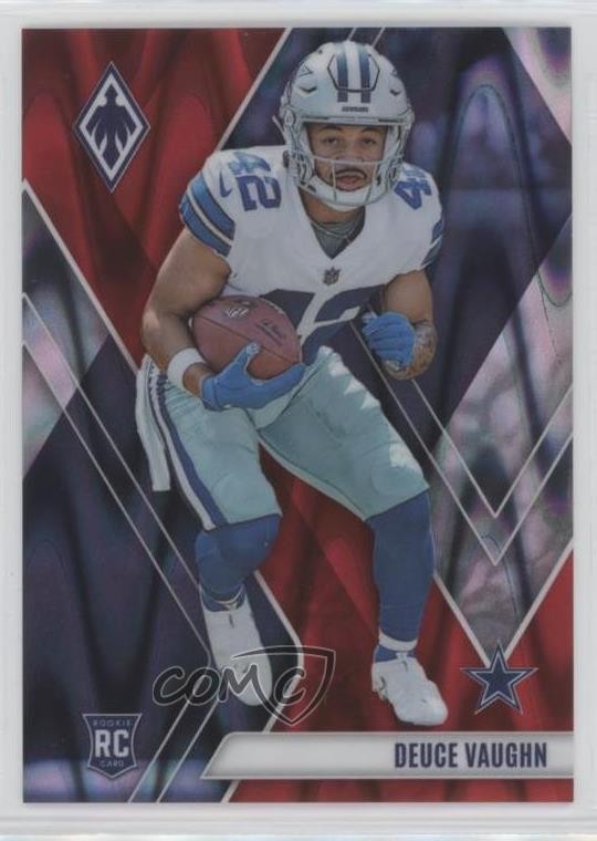 2023 Panini Phoenix Rookies Red Seismic 37/199 Deuce Vaughn #134 uk2