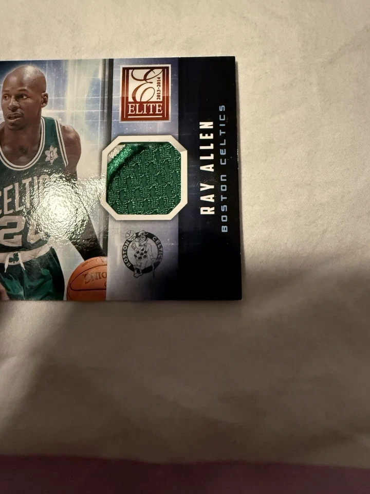 ¡PARCHE Ray Allen Regreso al Futuro #d/20! Tarjeta número 1 Panini Elite 2013-14 Foto 3 de 4