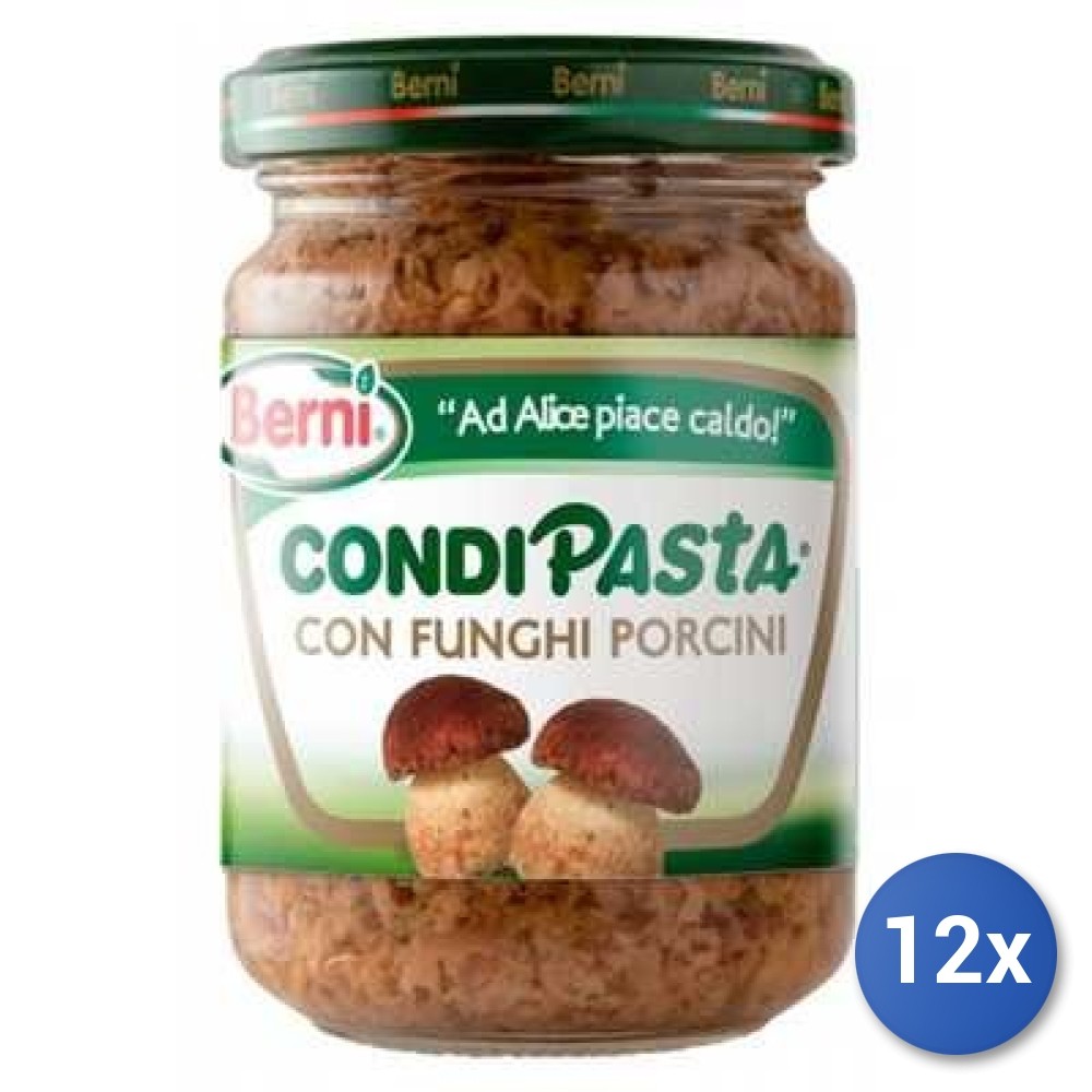 12x Multipack Berni Salsa De Pasta Champiñones Porcini Gr 130