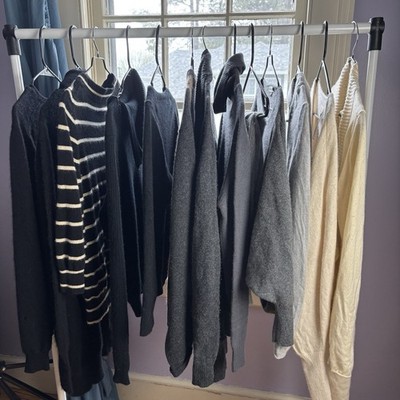 Cashmere Cutter Lot Of 13 Neutral Colors Knit Repurpose Upcycled DIY Few Flaws