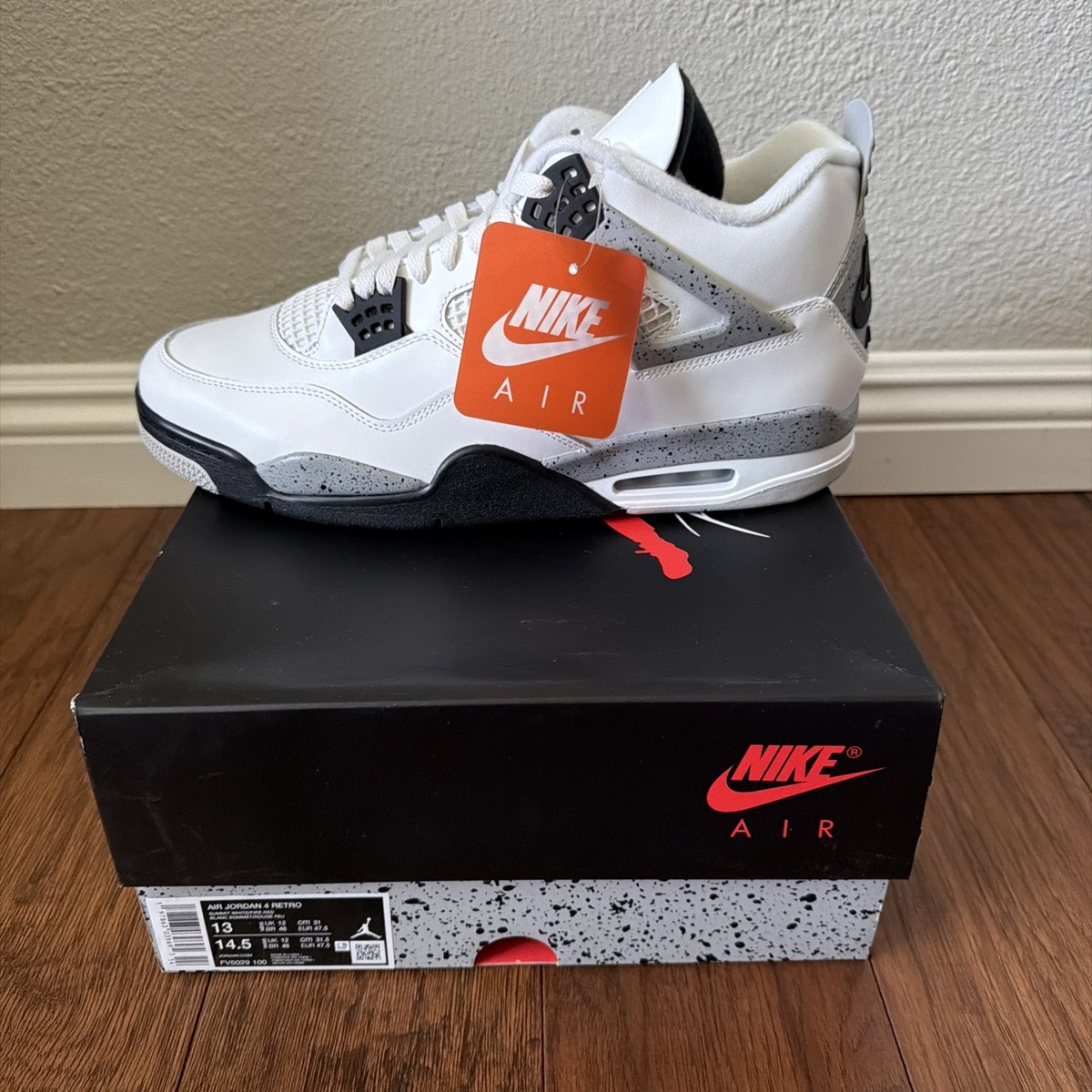 Air Jordan 4 Retro White Cement Size 13 | eBay