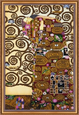Bead Embroidery Kit ''Embrace'' Stitching Handmade Beadwork