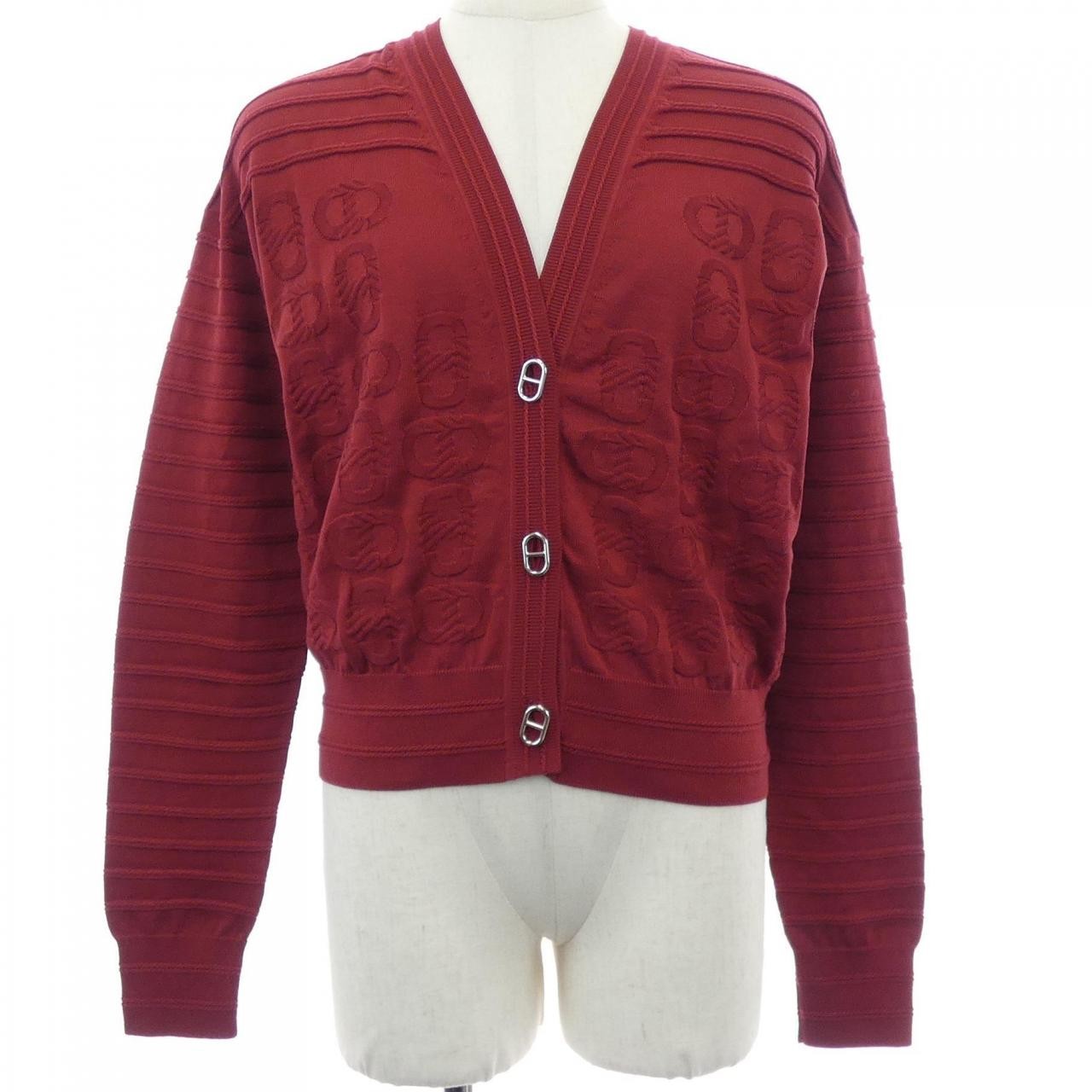 Authentic Hermès CHAINE D'ANCRE cardigan (3E2706D3) #241-004-011-0412