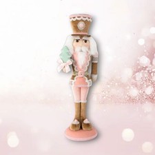 24" Pink Gingerbread Nutcracker Christmas Decor SHIPS WITHIN 10 DAYS NEW 2025