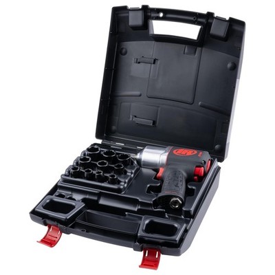 Ingersoll-Rand 2136QXPA-10SK leistungsstarker Schlagschrauber Steckschlüsselsatz, 10-teilig + Koffer