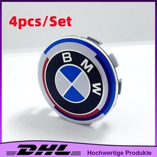 4x 68mm Nabendeckel Felgendeckel 50 Jahre M Felgenkappen Nabenkappen Für BMW NEU