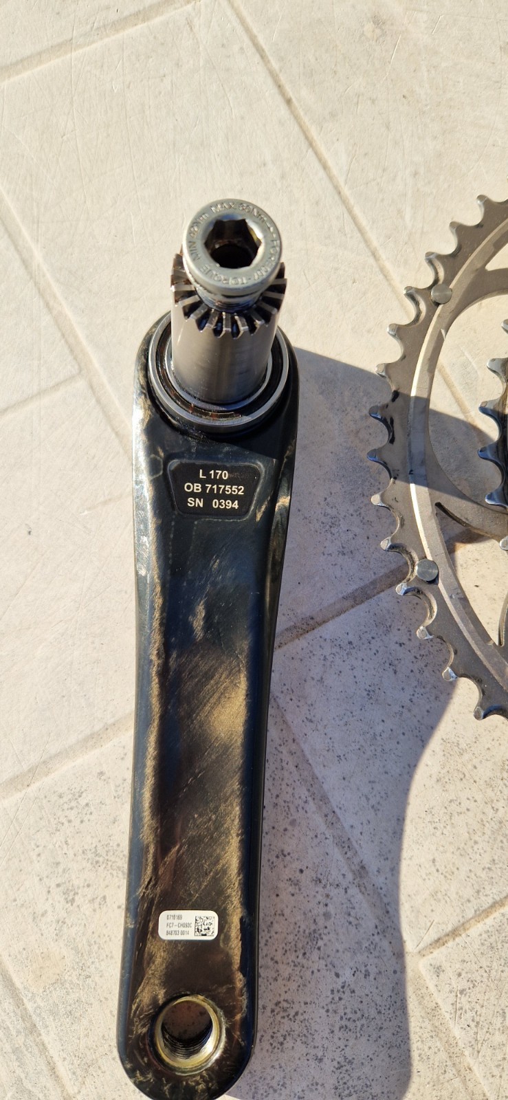 Guarnitura Campagnolo Chorus Carbon bici da corsa - road bike foto 5